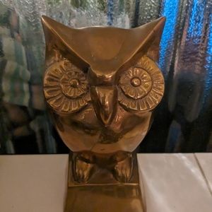 Vintage Brass Owl